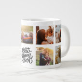 Beste mam ooit persoonlijke foto-collage grote koffiekop (Voorkant rechts)