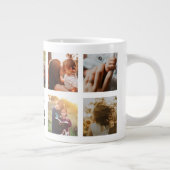 Beste mam ooit persoonlijke foto-collage grote koffiekop (Rechts)