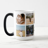 Beste mam ooit persoonlijke foto-collage magische mok (Links)