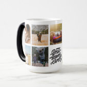 Beste mam ooit persoonlijke foto-collage magische mok (Voorkant links)