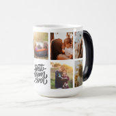 Beste mam ooit persoonlijke foto-collage magische mok (Voorkant rechts)