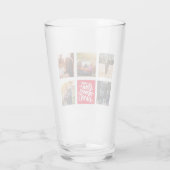 Beste mam ooit persoonlijke foto Collage Red Glas (Achterkant)
