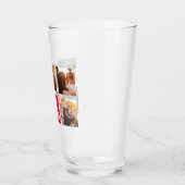 Beste mam ooit persoonlijke foto Collage Red Glas (Links)
