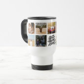 Beste mam ooit persoonlijke foto-collage reisbeker (Voorkant links)