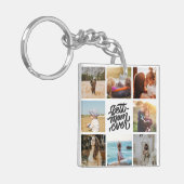 Beste mam ooit persoonlijke foto-collage sleutelhanger (Voorkant Links)