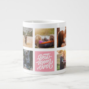 Beste mam ooit persoonlijke foto-inkuilroze grote koffiekop