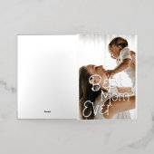 Beste mam ooit persoonlijke foto-Moederdag Folie Wenskaart (Buiten Laag)