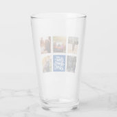 Beste mam ooit persoonlijke foto's Collage Navy Bl Glas (Achterkant)