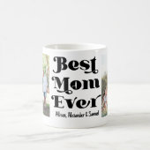 Beste mam ooit persoonlijke koffie-Mok met 2 foto Koffiemok (Center)