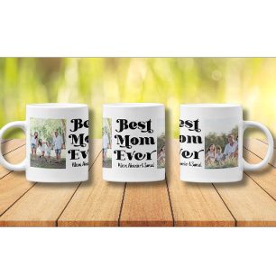 Beste mam ooit persoonlijke koffie-Mok met 2 foto Koffiemok