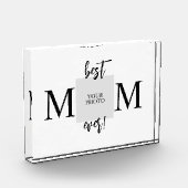 Beste mam ooit persoonlijke Moederdag Fotoblokken (Links)