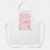 Beste mam ooit persoonlijke Waterverf Schort (Voorkant)