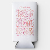 Beste mam ooit persoonlijke Waterverf Seltzer Blikjeskoeler (Voorkant)