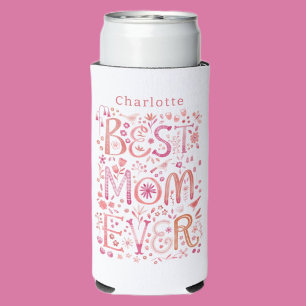 Beste mam ooit persoonlijke Waterverf Seltzer Blikjeskoeler