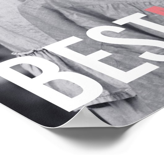 Beste Mam ooit Poster Sign. (Hoek)