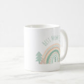 Beste mam ooit regenboogbergen koffiemok (Voorkant rechts)