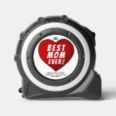 Beste Mam Ooit Rode Hart Familienamen Rolmaat (Voorkant)