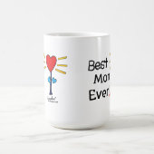 "Beste Mam Ooit" Rode HartBloem Mok (Center)