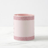 Beste Mam ooit Roos Gold Glitter Sjabloon Mok (Midden)