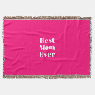 Beste mam ooit roze fuchsia modern stijlvol chic deken