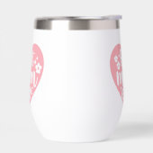 Beste Mam Ooit Roze Hart Met Bloemen (Links)