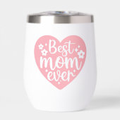 Beste Mam Ooit Roze Hart Met Bloemen