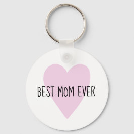  beste mam ooit roze hart sleutelhanger
