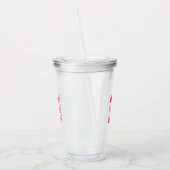 Beste mam ooit roze moderne typografie acryl drinkbeker (Links)
