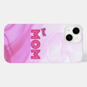 Beste mam ooit roze pastel moderne chic Case-Mate iPhone case (Achterkant (horizontaal))