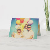 Beste Mam ooit roze Vette borstelscript Moderne fo Kaart (Achterkant)