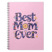 Beste Mam Ooit Schattige Bloemen Moederdag Notitieboek (Voorkant)