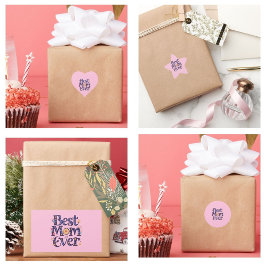 Beste Mam Ooit Schattige Bloemen Moederdag Vierkante Sticker