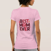 Beste Mam Ooit Schattige Harten Moeder T-shirt (Achterkant)
