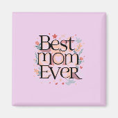 Beste Mam Ooit Schattige Modern Moeder Magneet (Voorkant)