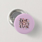 Beste Mam Ooit Schattige Modern Moeder Ronde Button 3,2 Cm (Voorkant /achterkant)