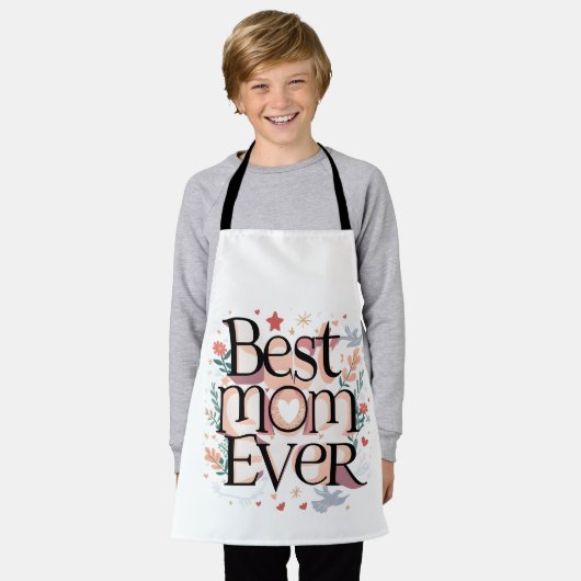Beste Mam Ooit Schattige Modern Moeder Schort (Gedragen)