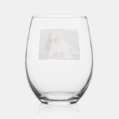 Beste mam ooit script foto wijnglas zonder voet (Achterkant)