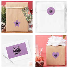 Beste Mam Ooit Stijlvol Gelukkig Moederdag Hart Sticker