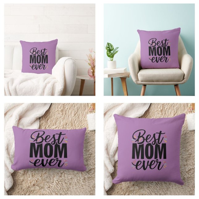 Beste Mam Ooit Stijlvol Gelukkig Moederdag Kussen (Best Mom Ever Stylish Happy Mother's Day Pillows)