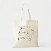 Beste Mam Ooit Trendy Een Lijn Mooie Zwangerschap  Tote Bag (Voorkant)
