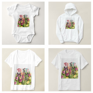 Beste Mam Ooit Trendy Floral T-shirt