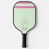 Beste Mam Ooit Trendy One Line Moederschap baby Pickleball Paddle (Achterkant)