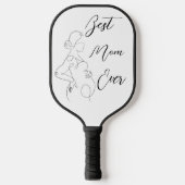 Beste Mam Ooit Trendy One Line Zwangerschap Classi Pickleball Paddle (Voorkant)