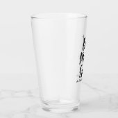 Beste mam ooit zwart aangepast script gepersonalis glas (Rechts)