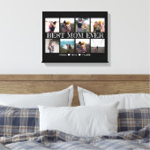 Beste Mam Ooit Zwart Fotocollage Canvas Afdruk (Insitu (Slaapkamer))