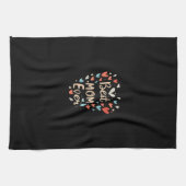 Beste Mam Ooit Zwart Kleurrijk Theedoek (Horizontaal)