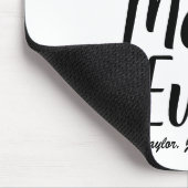 Beste mam ooit zwarte witte chic van het douaneman muismat (Hoek)