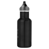 Beste mam ooit zwarte witte minimalistische modern waterfles  (Rechts)