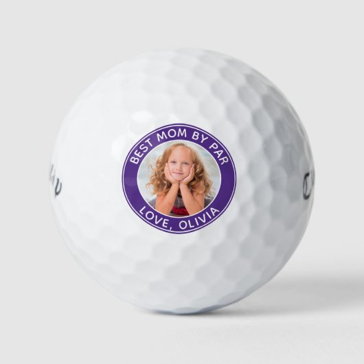 Beste mam op persoonlijke foto golfballen (Voorkant)