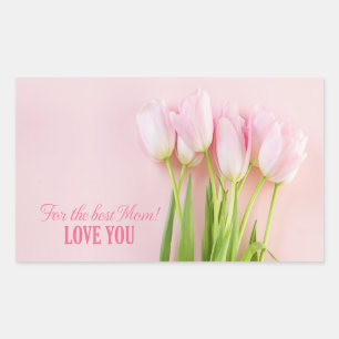 Beste mam rechthoekige sticker